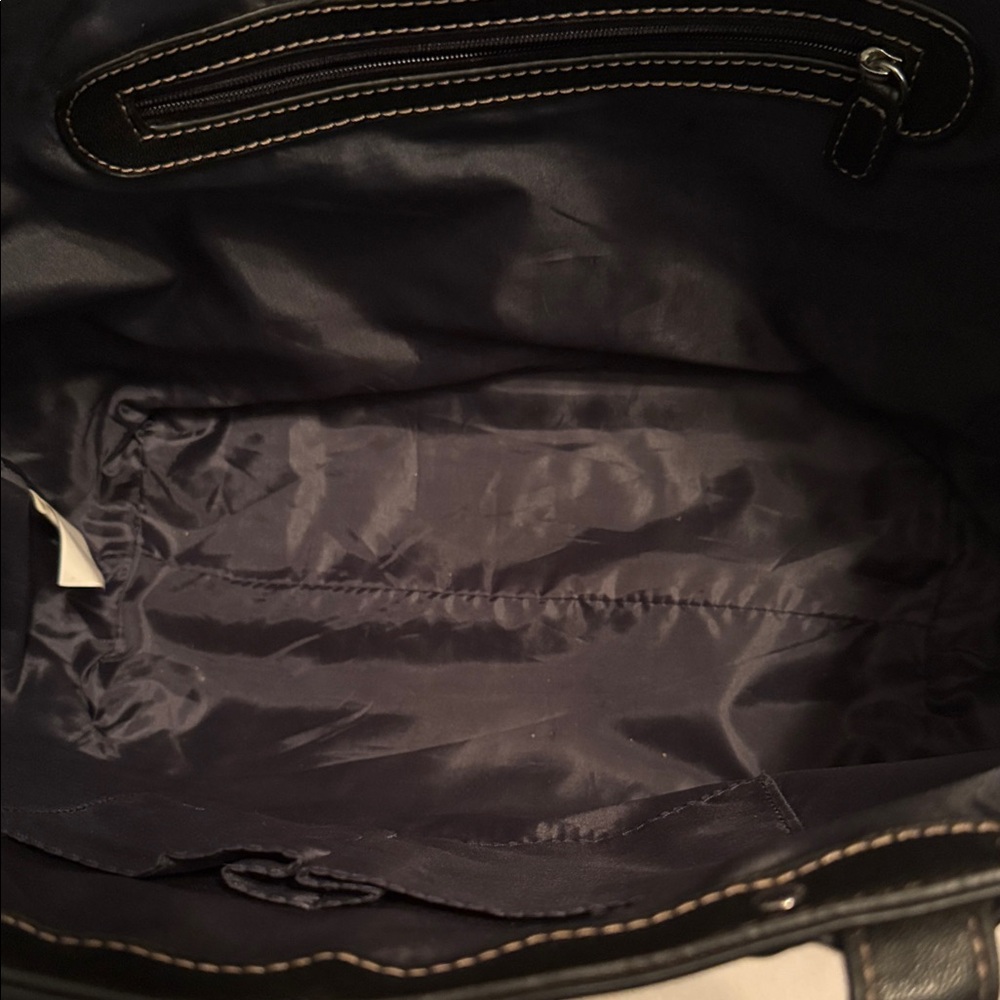 Tommy Hilfiger Black and Gray Patterned Tote - Picture 5 of 6